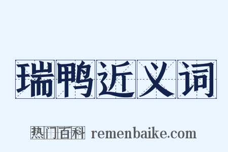 瑞鸭近义词是什么意思的图片